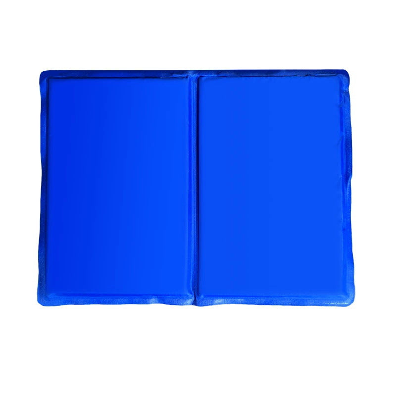 HKM-7724605 Cool Gel Pet Mat - Soft, Comfortable, Easy to Clean Blue Design, 40x50cm