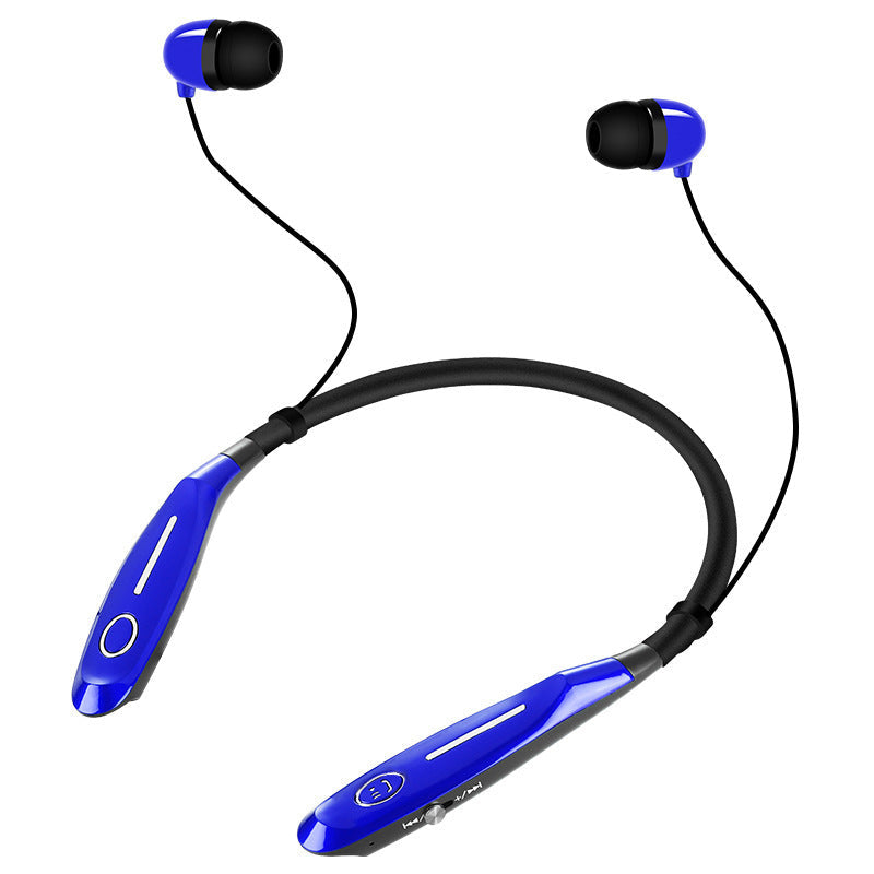 HKM-772627 Neck-Mounted Stereo Magnetic Bluetooth Sports Headphones with Call Function and Power Display