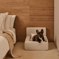 HKM-7726397 Cozy Rectangular Pet Bed with Backrest for Dogs and Cats - Soft Sponge Mat for Large, Medium, and Small Pets