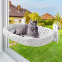 HKM-7726781 Cat Nest with Sun Glass Hanging Sucker - Three Sizes Available in White and Gray