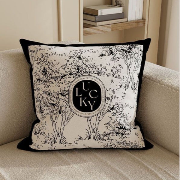 HKM-772691 Retro Sunflower Jacquard Pillow Cover - European Classical Design, 40x40cm, 45x45cm, and 50x50cm Options