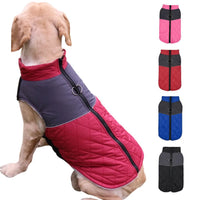 HKM-7727165 Waterproof Autumn and Winter Dog Clothes in Burgundy, Black, Pink, and Blue - Cozy Pet Apparel for All Sizes
