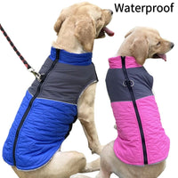 HKM-7727165 Waterproof Autumn and Winter Dog Clothes in Burgundy, Black, Pink, and Blue - Cozy Pet Apparel for All Sizes