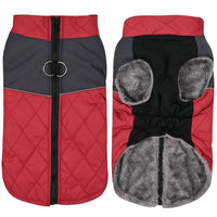 HKM-7727165 Waterproof Autumn and Winter Dog Clothes in Burgundy, Black, Pink, and Blue - Cozy Pet Apparel for All Sizes