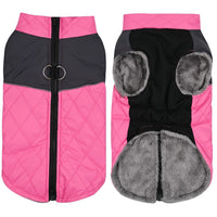 HKM-7727165 Waterproof Autumn and Winter Dog Clothes in Burgundy, Black, Pink, and Blue - Cozy Pet Apparel for All Sizes