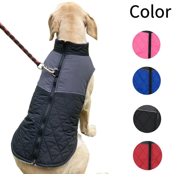 HKM-7727165 Waterproof Autumn and Winter Dog Clothes in Burgundy, Black, Pink, and Blue - Cozy Pet Apparel for All Sizes
