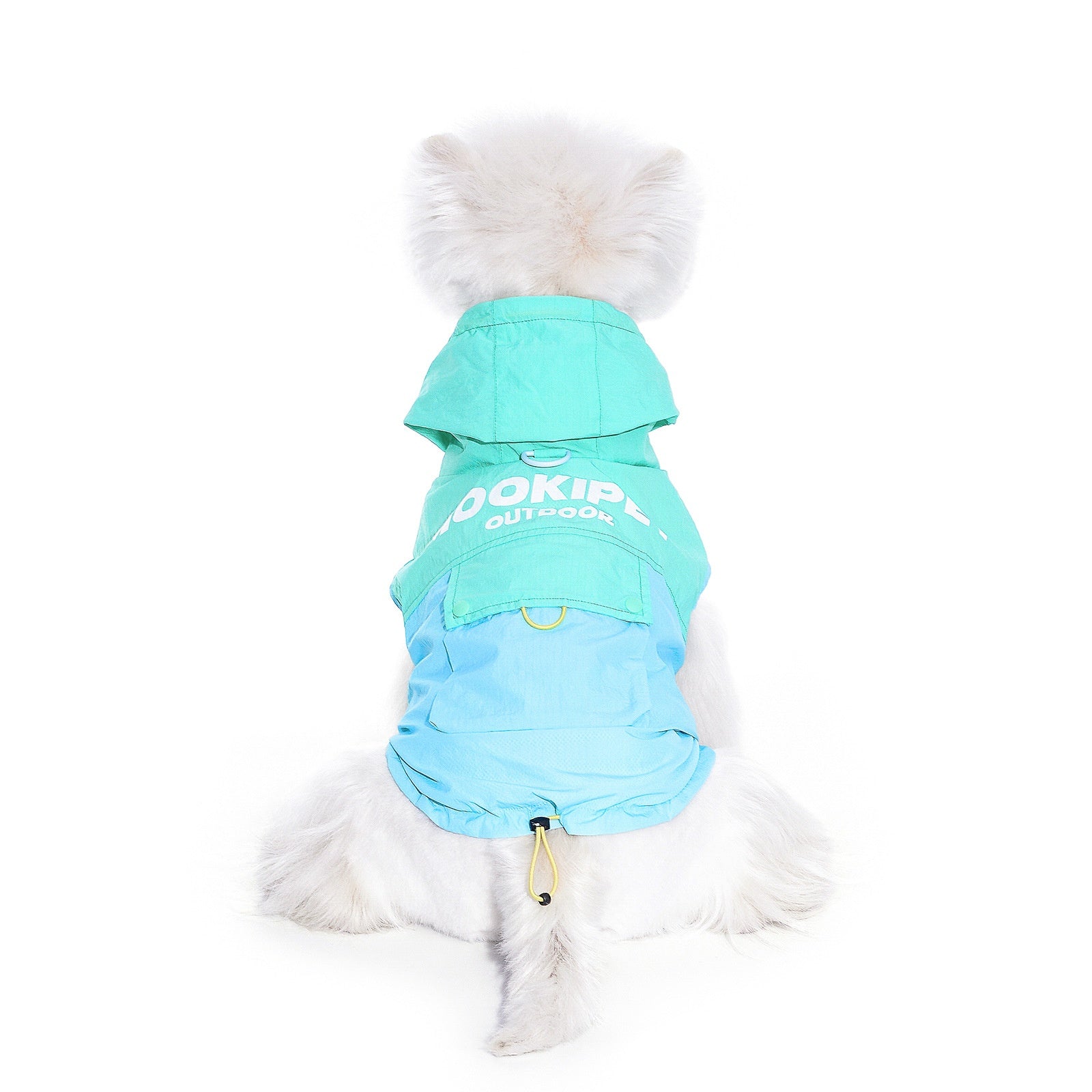 HKM-7727293 Dog Traction Vest for Small Breeds - Sun Protection Clothing for Bichon and Schnauzer in Blue Green, 100% Nylon