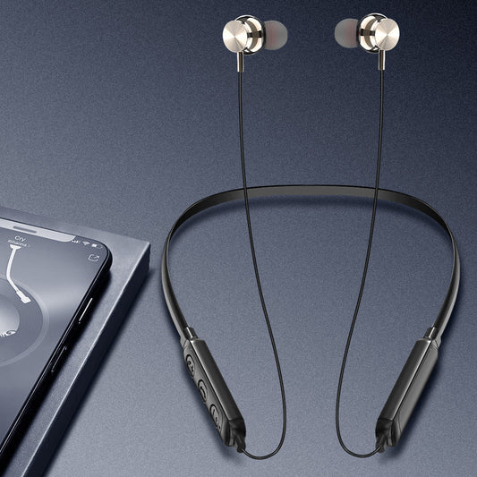 HKM-772755 Magnetic Wireless Neck Headset with Bluetooth 5.0, Call & Music Support, NFC Function