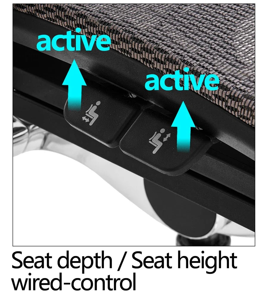 HKM-772819 Mesh Mid-Back Swivel Office Task Chair for Meetings and Reception Areas