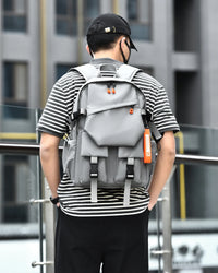 HKM-772947 Large Capacity 17 Inch Polyester Travel Backpack for Men and College Students