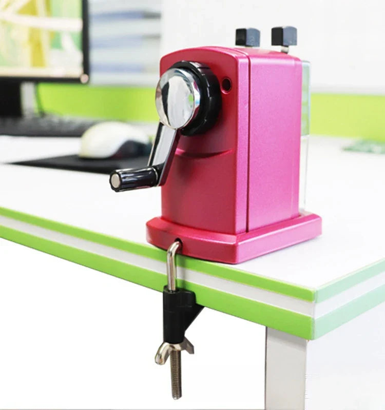 HKM-773011 Manual Metal Pencil Sharpener for Students and Children - Ideal for Primary School Use
