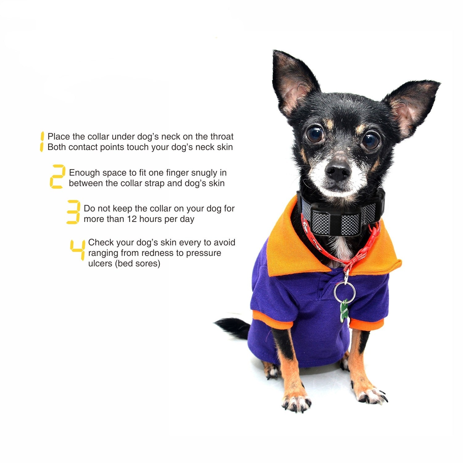 HKM-7730493 Adjustable Automatic Bark Control Collar for Small to Large Dogs, Beep & Shock Modes, 5 Sensitivity Levels, Test Light Included