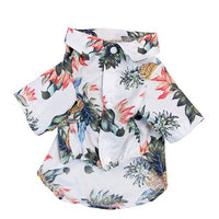 HKM-7730877 Hawaiian-Inspired Summer Beach Shirt for Dogs - Casual Pet Apparel in Various Colors and Sizes