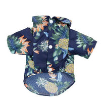 HKM-7730877 Hawaiian-Inspired Summer Beach Shirt for Dogs - Casual Pet Apparel in Various Colors and Sizes