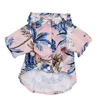 HKM-7730877 Hawaiian-Inspired Summer Beach Shirt for Dogs - Casual Pet Apparel in Various Colors and Sizes