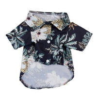 HKM-7730877 Hawaiian-Inspired Summer Beach Shirt for Dogs - Casual Pet Apparel in Various Colors and Sizes