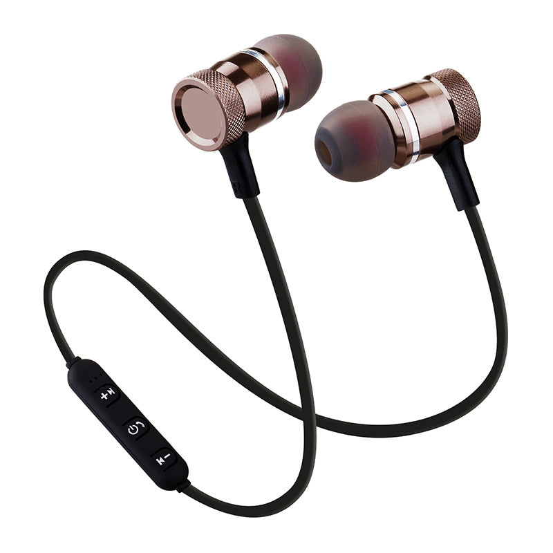 HKM-773267 Wireless Sports Bluetooth Headset with Magnet Control and Microphone for Running and Mobile Phones