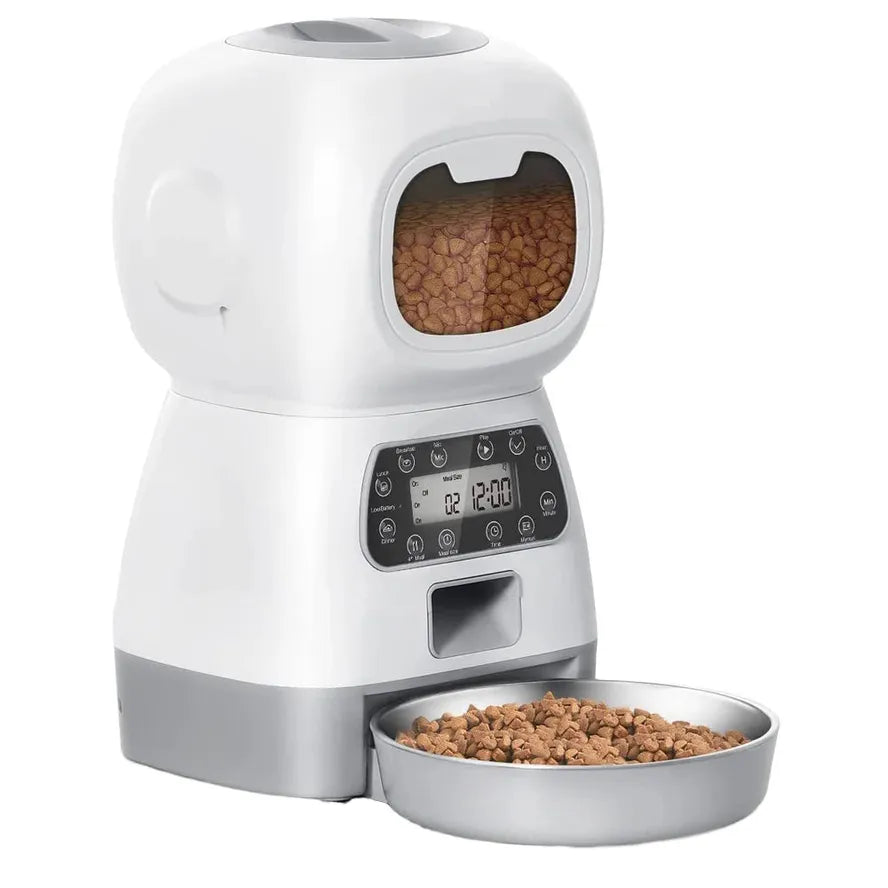 HKM-773331 Smart Automatic Pet Feeder with Voice Playback and WiFi Control, 3.5L Capacity for Cats and Dogs