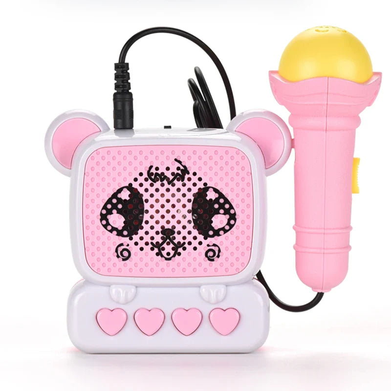 HKM-773459 Children's Portable Handheld Music Box with Microphone - Fun Singing Toy for 18 Months and Up