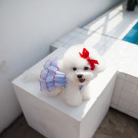 HKM-7735869 Summer Cartoon Pet Suspender Skirt Dress for Dogs in Multiple Sizes