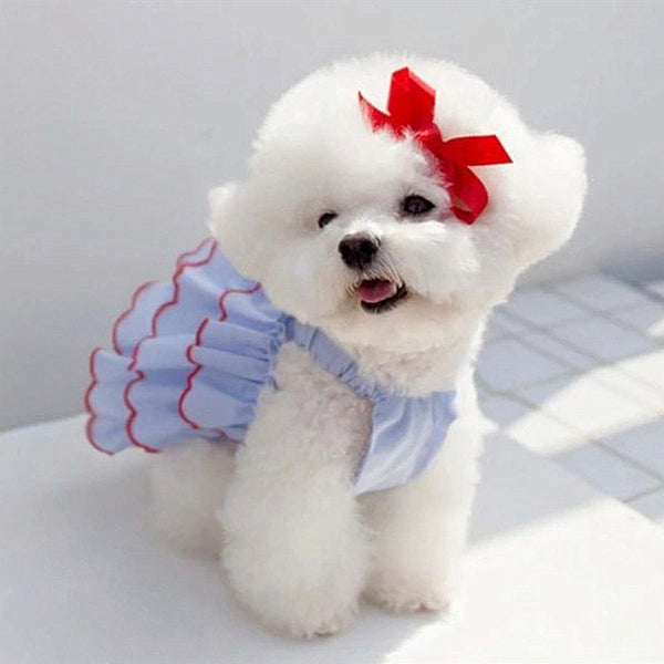 HKM-7735869 Summer Cartoon Pet Suspender Skirt Dress for Dogs in Multiple Sizes