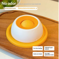 HKM-7736893 Anti-Spill Slow Feeder Cat Toy - Chew-Resistant Treat Dispenser for Boredom Relief