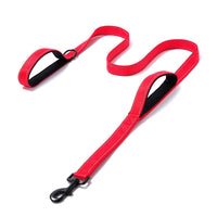 HKM-7738045 Reflective Nylon Dog Leash - Double Thickened, 150cm Length, 2.5cm Width, Multiple Colors Available
