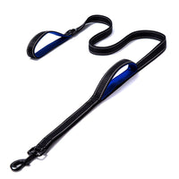 HKM-7738045 Reflective Nylon Dog Leash - Double Thickened, 150cm Length, 2.5cm Width, Multiple Colors Available
