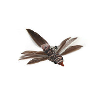 HKM-7739069 Long Elastic Steel Wire Feather Cat Toy with Suction Cup Attachment