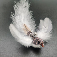 HKM-7739069 Long Elastic Steel Wire Feather Cat Toy with Suction Cup Attachment