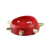 HKM-7740221 Hedgehog Design High-Temperature Resistant Dog and Cat Food Bowl - Antiskid, Inclined Structure, 500ml & 160ml Options