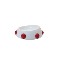 HKM-7740221 Hedgehog Design High-Temperature Resistant Dog and Cat Food Bowl - Antiskid, Inclined Structure, 500ml & 160ml Options