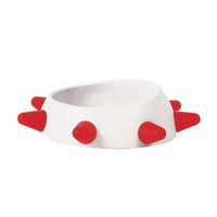 HKM-7740221 Hedgehog Design High-Temperature Resistant Dog and Cat Food Bowl - Antiskid, Inclined Structure, 500ml & 160ml Options
