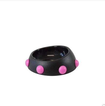 HKM-7740221 Hedgehog Design High-Temperature Resistant Dog and Cat Food Bowl - Antiskid, Inclined Structure, 500ml & 160ml Options