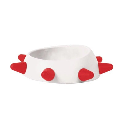 HKM-7740221 Hedgehog Design High-Temperature Resistant Dog and Cat Food Bowl - Antiskid, Inclined Structure, 500ml & 160ml Options
