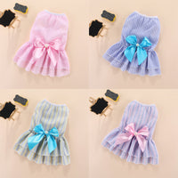 HKM-7740605 Vertical Striped Pet Skirt in Multiple Colors for Cats and Dogs