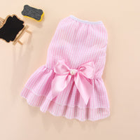 HKM-7740605 Vertical Striped Pet Skirt in Multiple Colors for Cats and Dogs