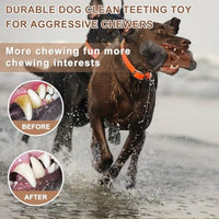 HKM-7741501 Indestructible Dog Chew Toy for Aggressive Chewers - Large Size with Bacon Flavor, Durable Nylon Design