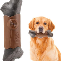 HKM-7741501 Indestructible Dog Chew Toy for Aggressive Chewers - Large Size with Bacon Flavor, Durable Nylon Design