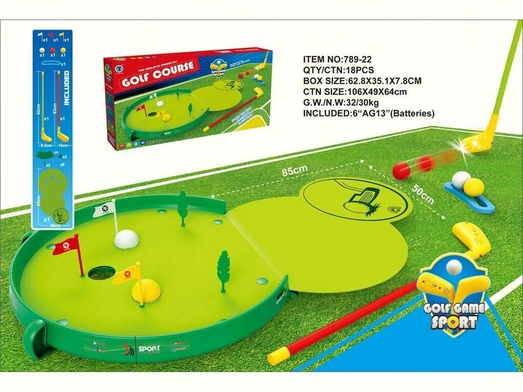 HKM-774163 Portable Children's Golf Ball Set for Indoor and Outdoor Fun