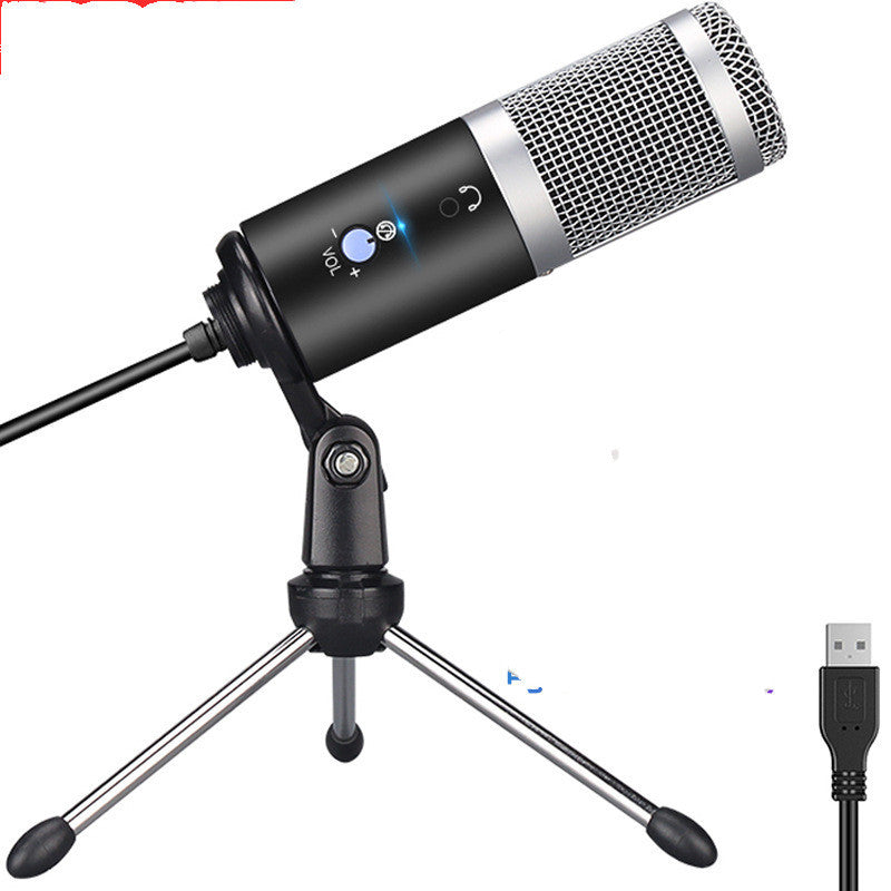 HKM-774227 Condenser Microphone for Podcast Recording and Live Streaming with Heart-Shaped Pickup Pattern, Wireless and Desktop Compatible