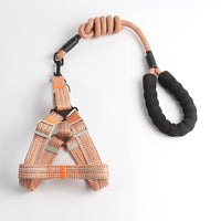 HKM-7743805 Nylon Pet Chest Traction Rope with Comfortable Handle and Metal Buckle