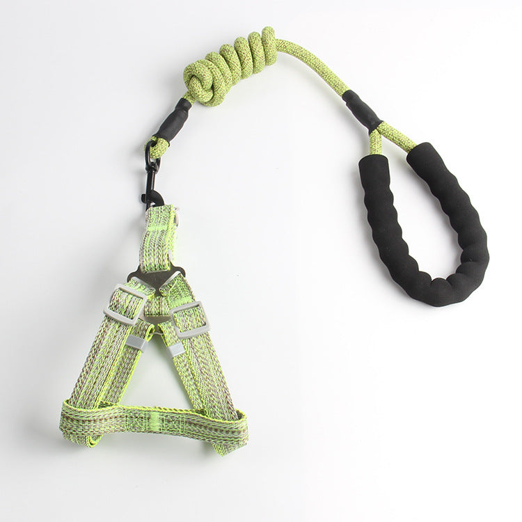 HKM-7743805 Nylon Pet Chest Traction Rope with Comfortable Handle and Metal Buckle