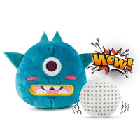 HKM-7744829 Interactive Plush Vibrating Dog Toy - Sound-Resistant, Scratching & Biting Durable Ball for Training and Dental Hygiene
