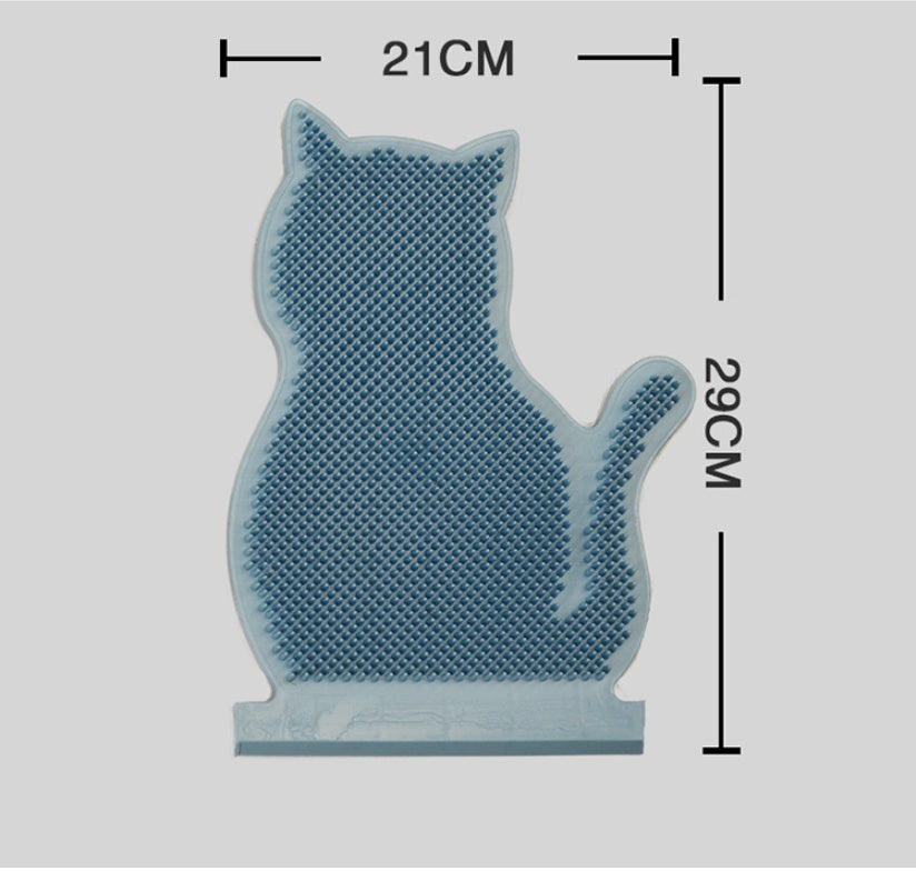 HKM-7745597 Cat Hair Removal and Massage Brush in Brown, Blue, and Pink - PE Material, 29cm x 21cm