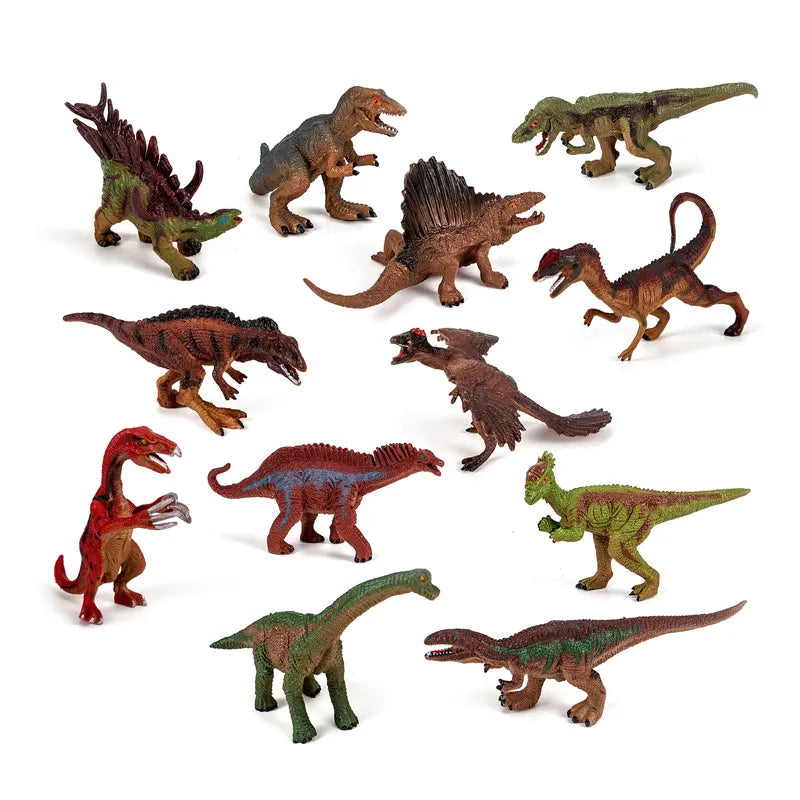 HKM-774675 12-Piece Educational Dinosaur Toy Set for Kids - PVC Animal Figures