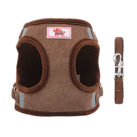 HKM-7749053 Reflective Polyester Dog Leash with Adjustable Vest Design in Multiple Colors