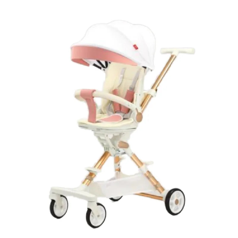 HKM-775059 Lightweight Folding Baby Carrier Push Chair with 360° Seat Rotation and Dining Plate
