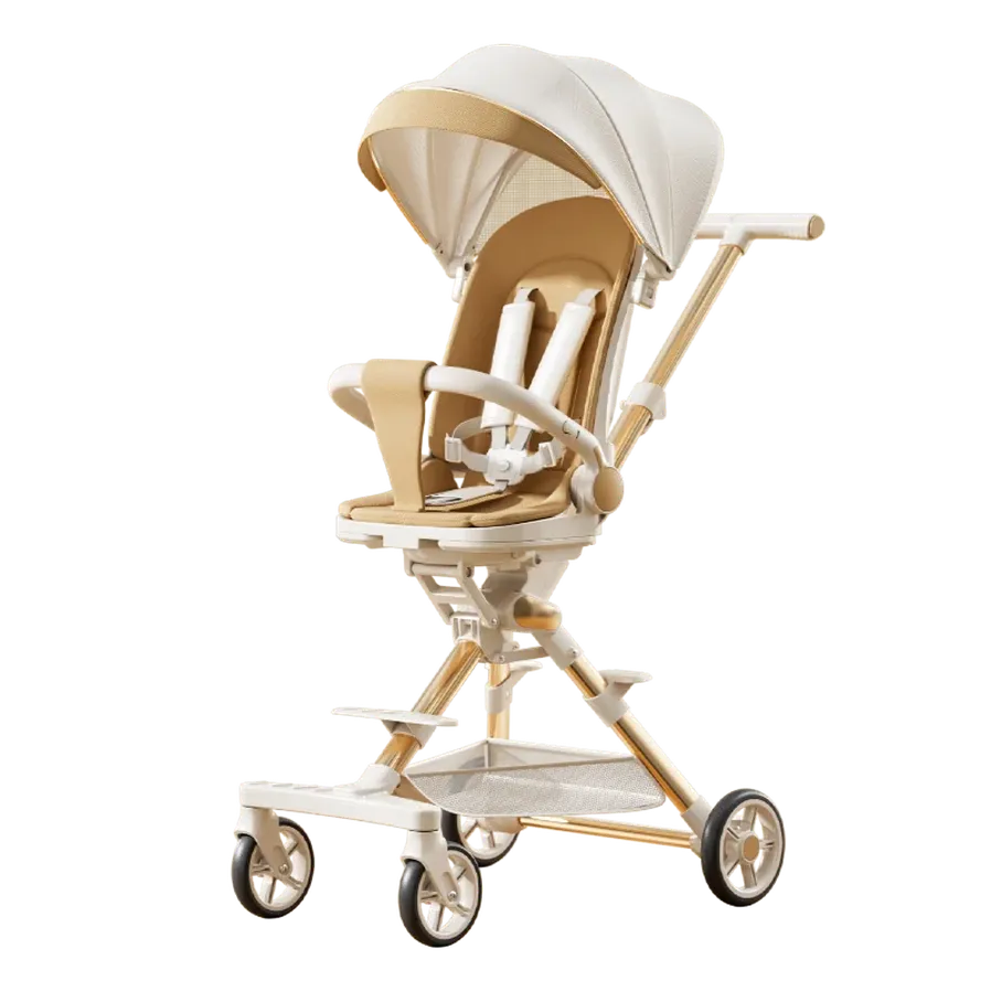HKM-775059 Lightweight Folding Baby Carrier Push Chair with 360° Seat Rotation and Dining Plate
