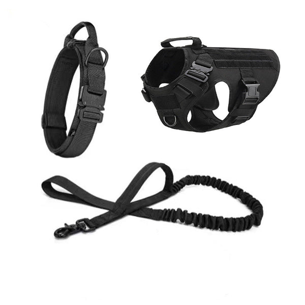 HKM-7751229 Outdoor Pet Dog Collar and Leash Set with Hand Strap - Available in Multiple Colors and Sizes